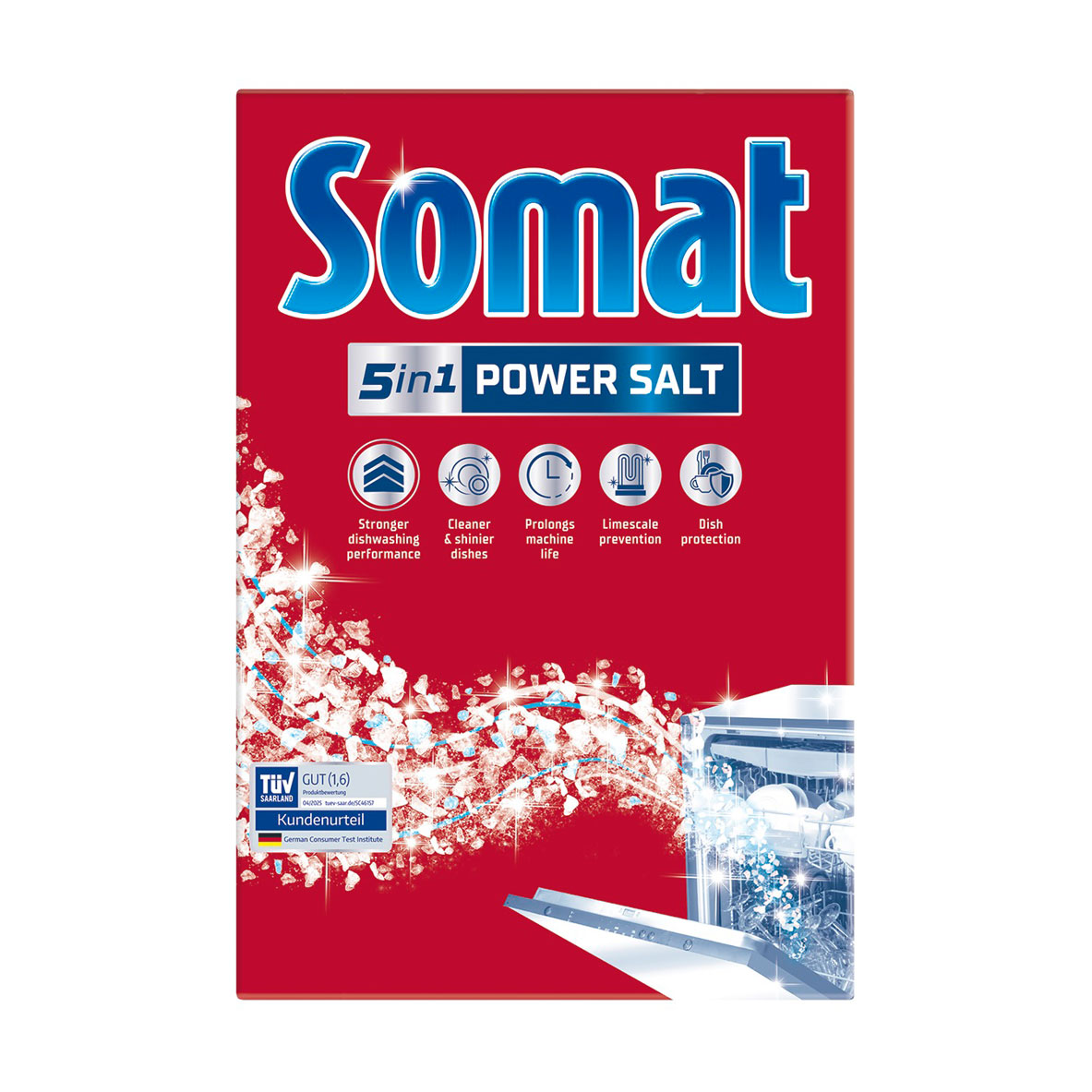 Сіль для миття посуду в посудомийній машині Somat Special Salt Потрійної дії, 1.5 кг