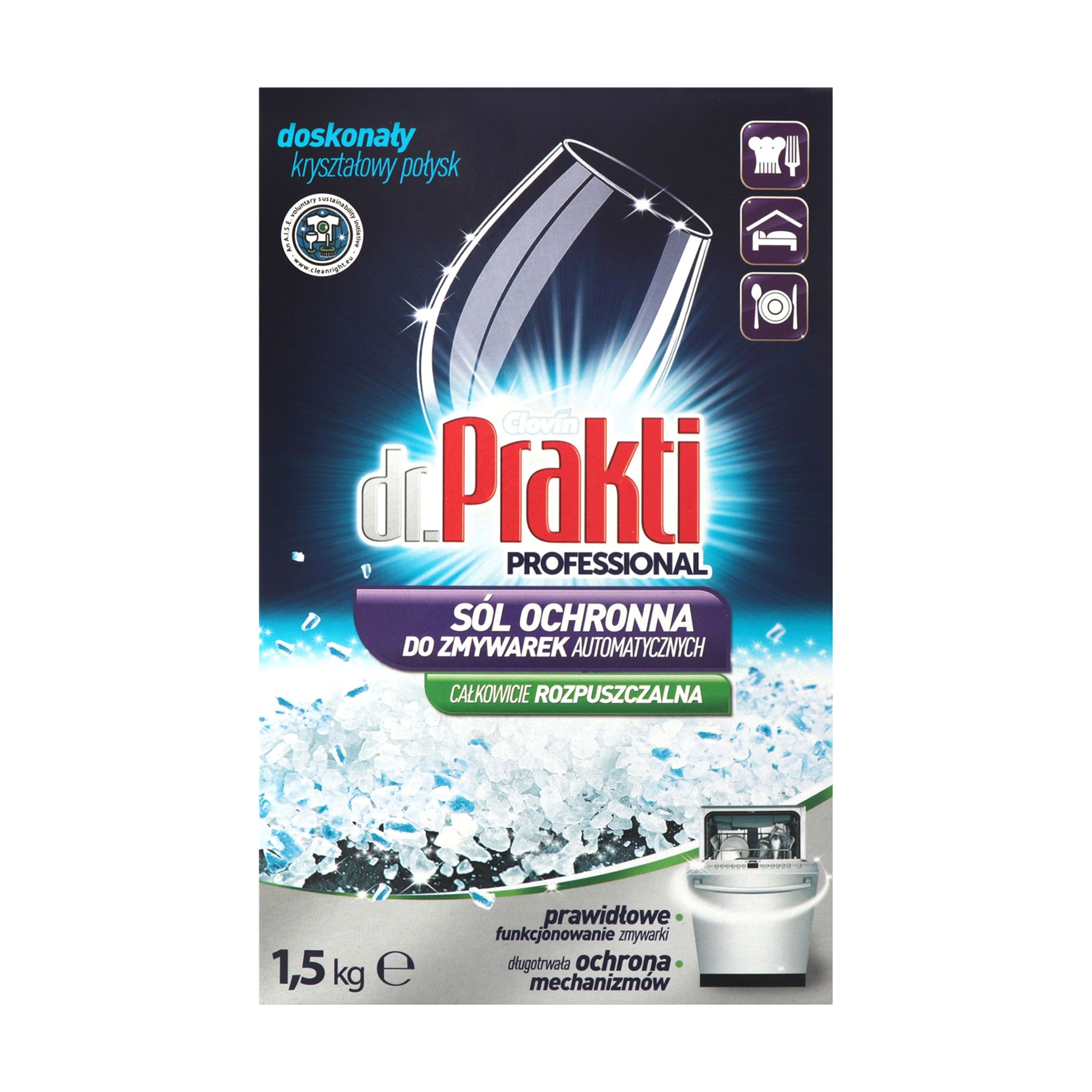 Сіль для посудомийних машин Dr.Prakti, 1.5 кг